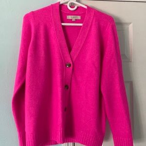 Hot pink Loft sweater